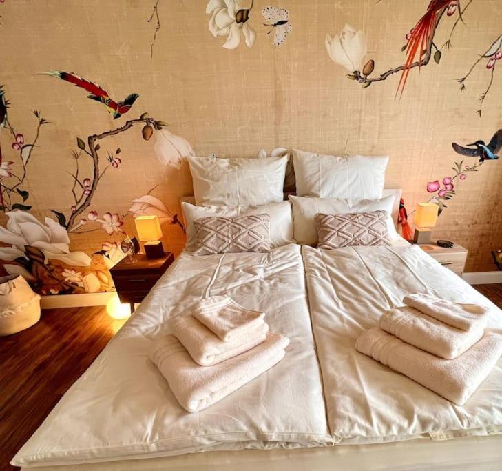 Bali Home Stylische Wohnung Mit Terrasse Schönefeld Exteriör bild