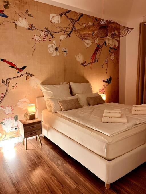 Bali Home Stylische Wohnung Mit Terrasse Schönefeld Exteriör bild